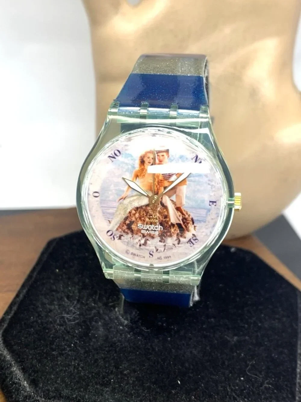 Swatch Unisex Watch GZ161 La Sirene et le Marin Mermaid Swiss Quartz 1999 34mm